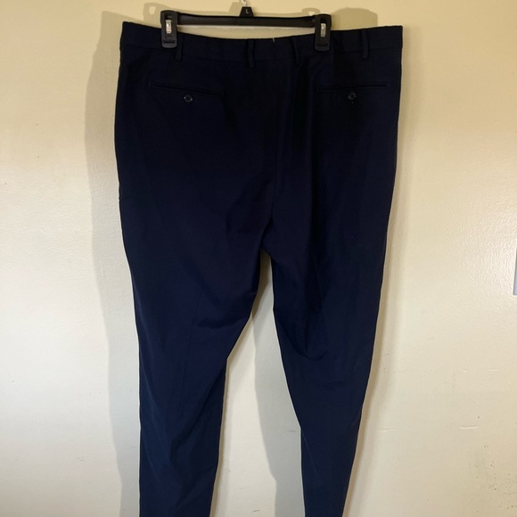 Santorelli Men's Navy Dress Pants Made with Loro Piana Wool Size 42 - Picture 1 of 8